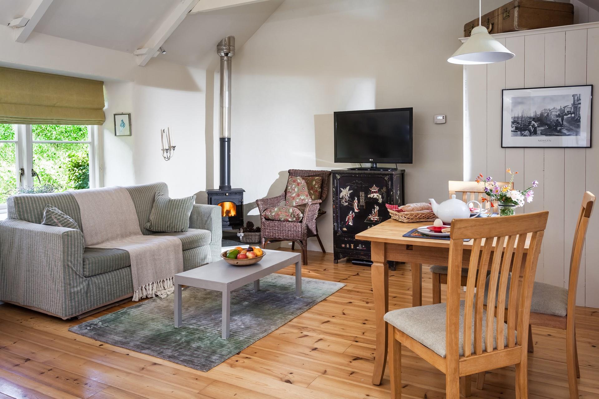 Light the woodburner and cosy under the blankets while you discuss your plans for the next day.