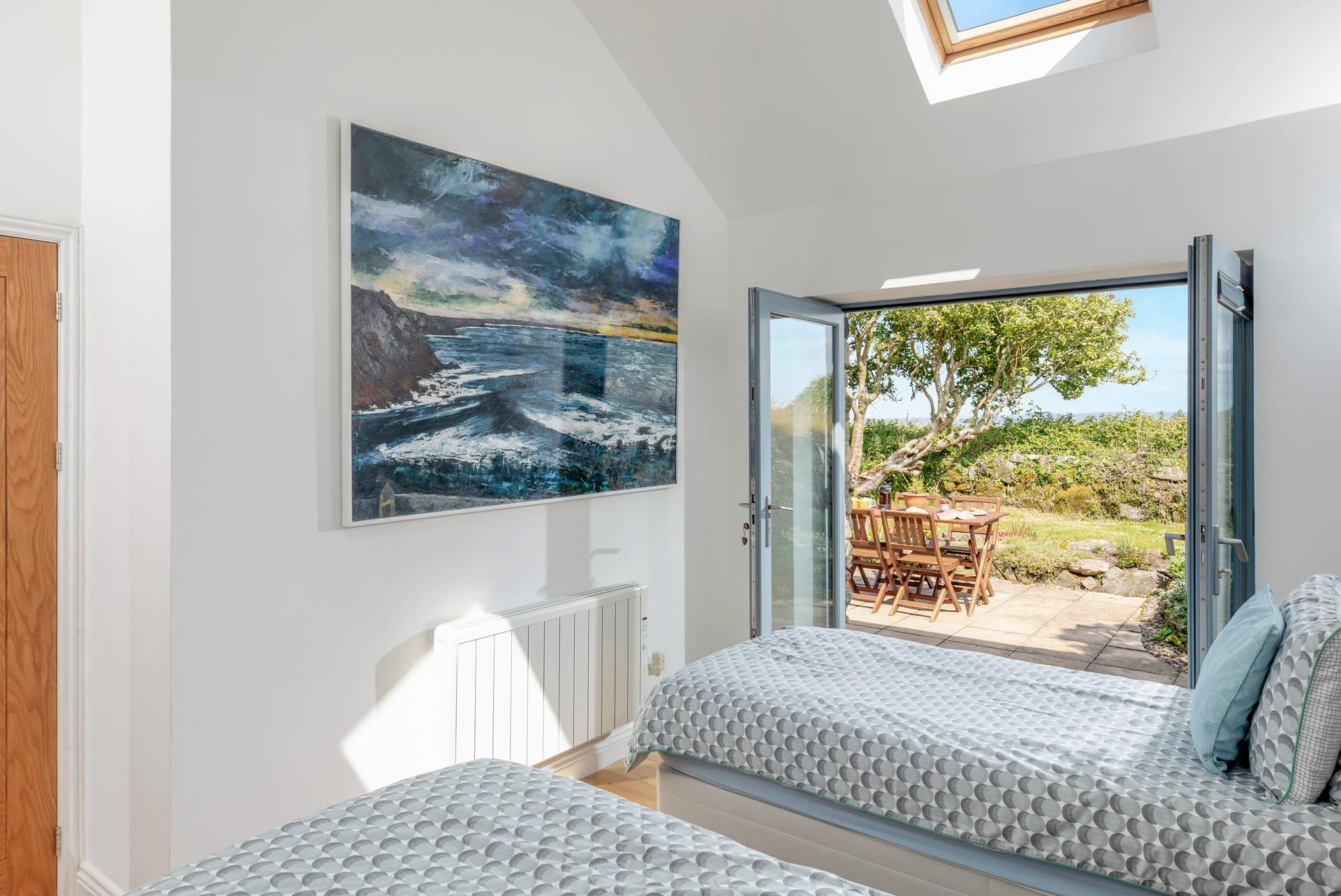 Soak up the sunshine from the patio.