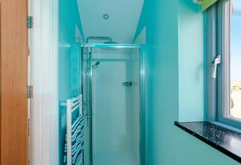 Wake up with an invigorating shower.