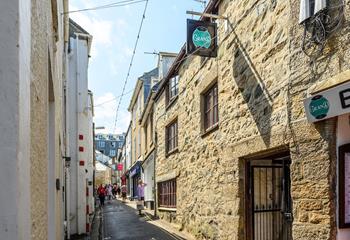 St Ives is full of quaint cobbled streets and shops to explore; perfect for finding that holiday souvenir!