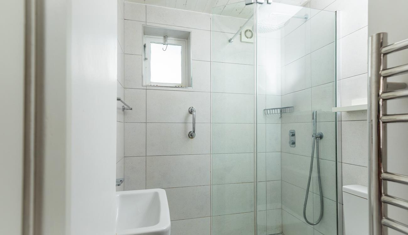 Wash off sandy toes and salty hair in the shower.