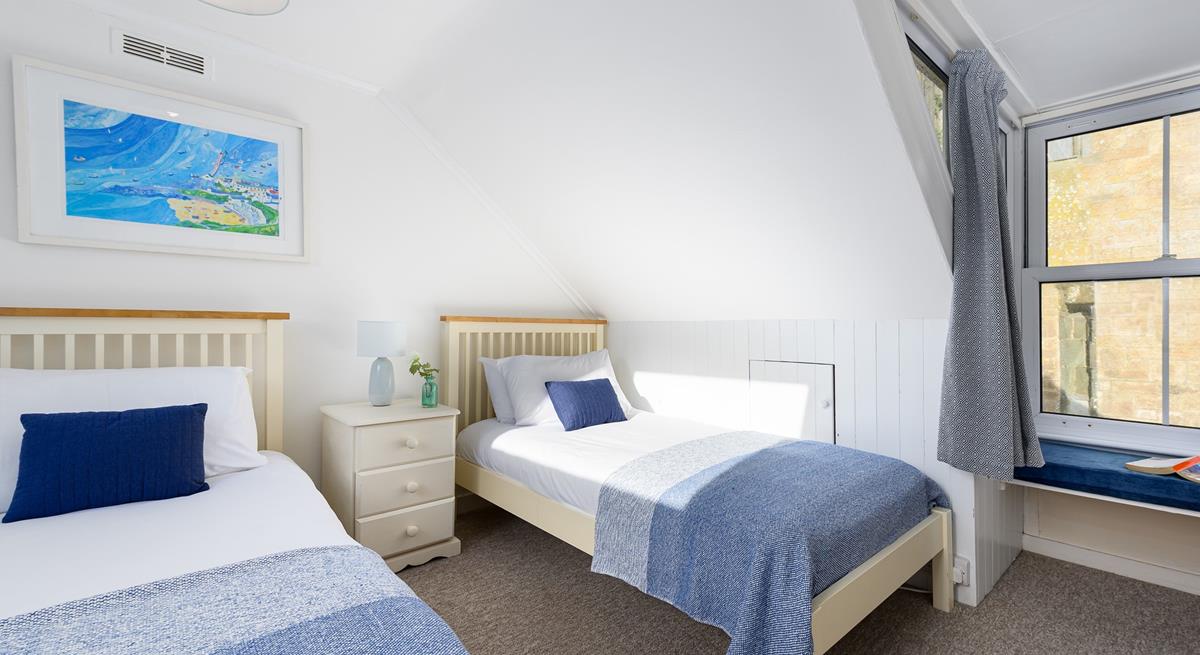 Coastal colours and artwork remind you just how close you are to the sea.