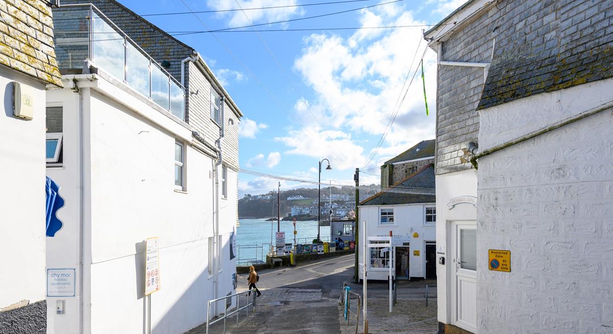 You'll never be far from the sea when exploring St Ives' quaint streets. 