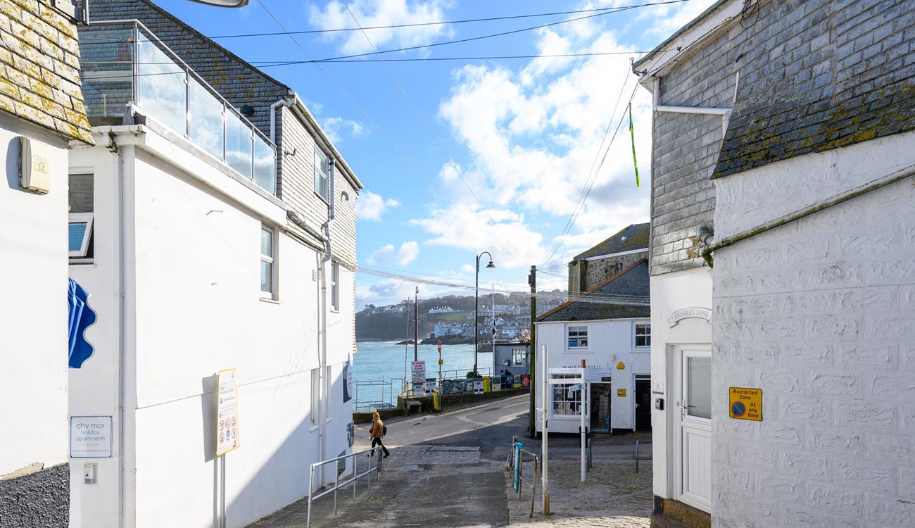 You'll never be far from the sea when exploring St Ives' quaint streets. 