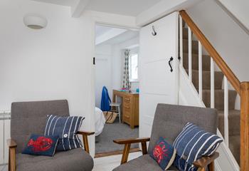 After a blustery beach walk, come back to your cosy cottage to warm up.