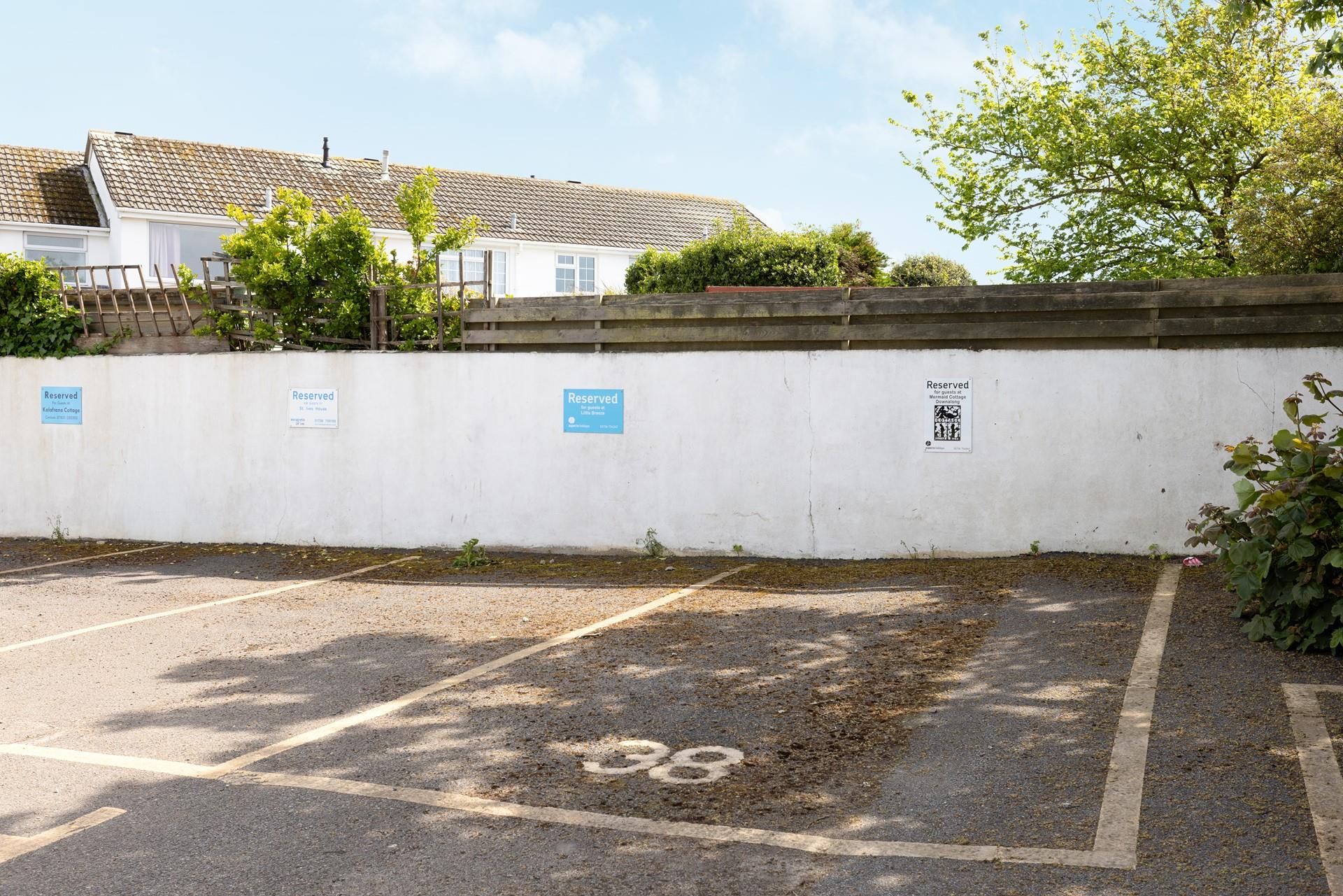 Your designated space means you can park up with ease!