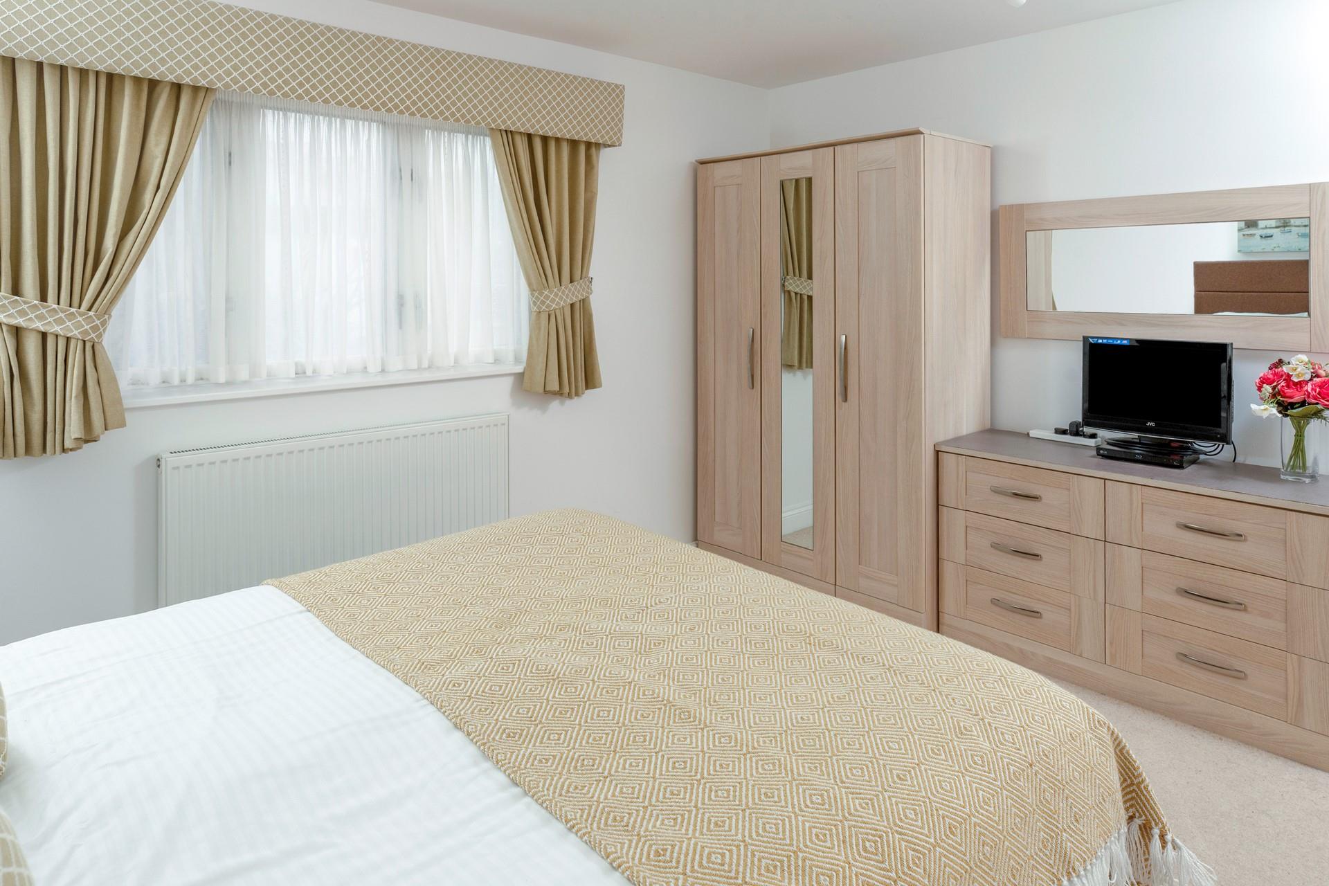 Light and airy, with all you need for a relaxing getaway.