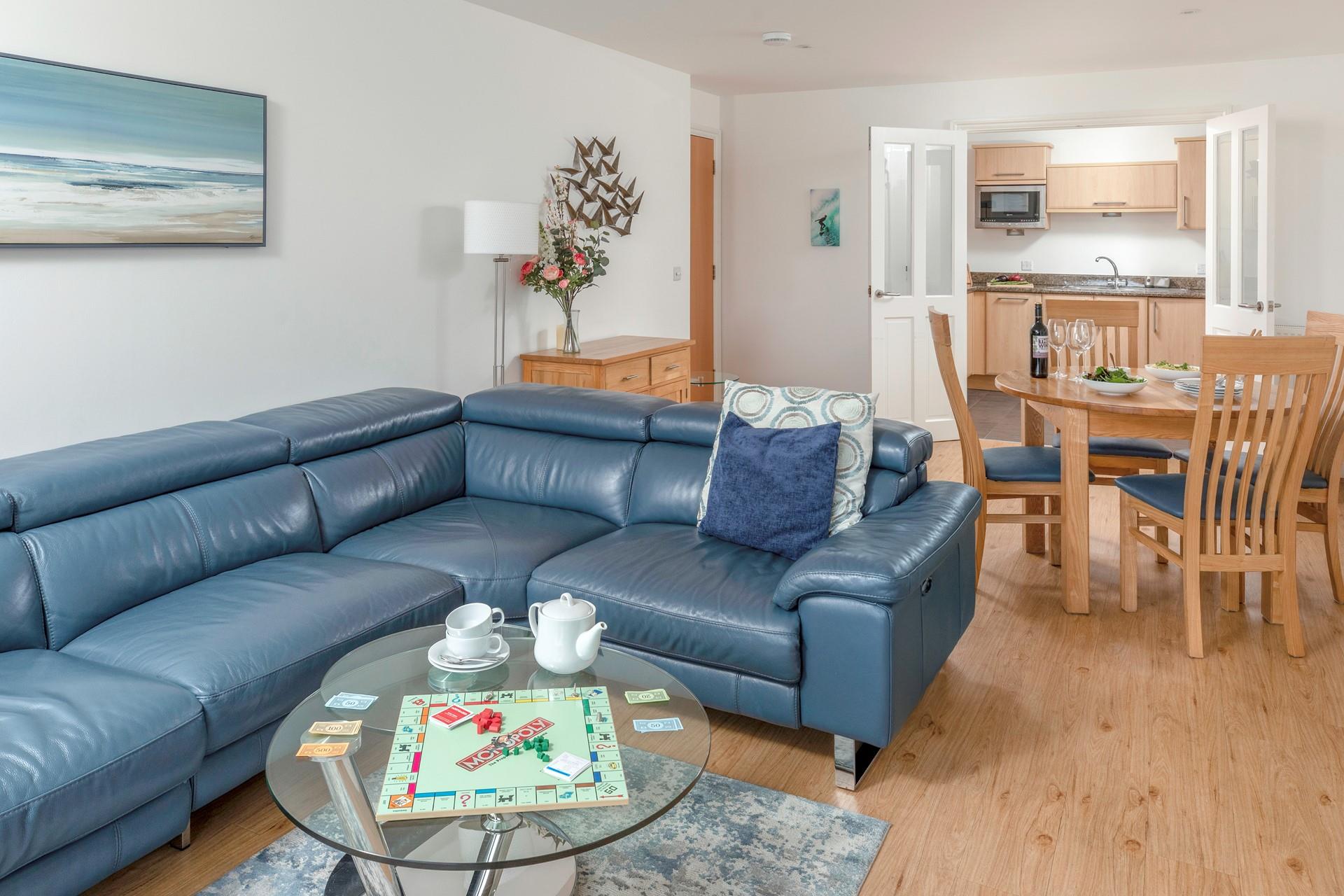 Make the most of your time away together with open plan living.