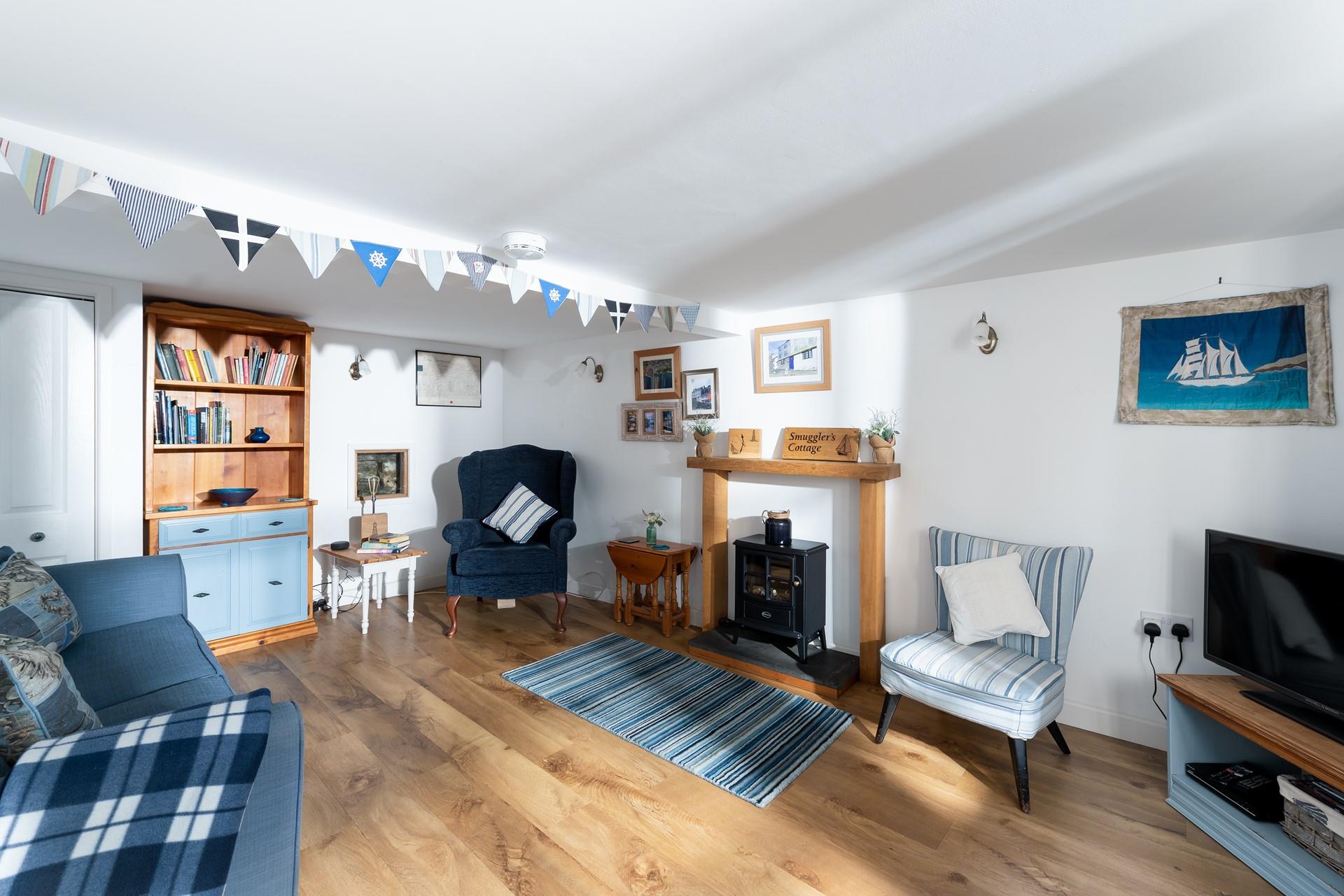 Spend a cosy evening in front of the woodburner, with a hot chocolate in hand snuggled under a blanket.