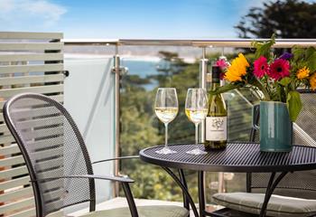 Pop open a bottle of wine and spend the evening watching the sun come down over the Bay.