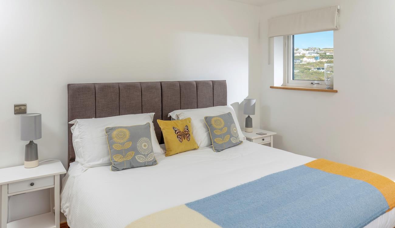 Bedroom 1 can be made as a twin or super king bed.