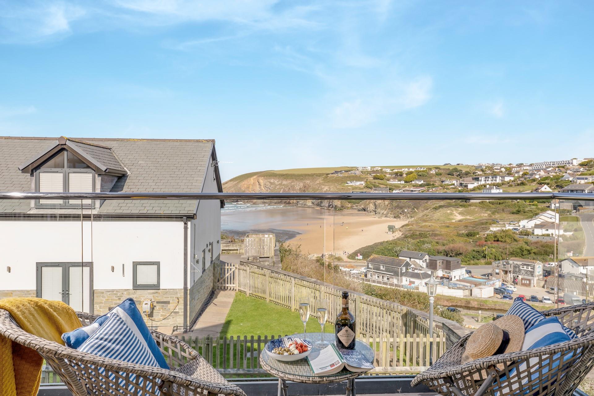Indulge in your favourite drink as you relax on the balcony listening to the sounds of the sea.