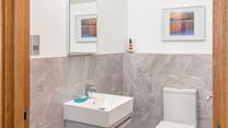 A cloakroom is a welcome addition on the first floor. 