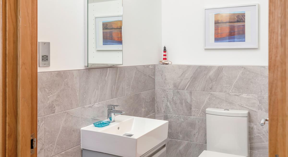 A cloakroom is a welcome addition on the first floor. 