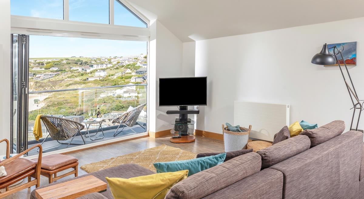 On warm days open the balcony doors and let the fresh air in as you marvel at the breathtaking views.