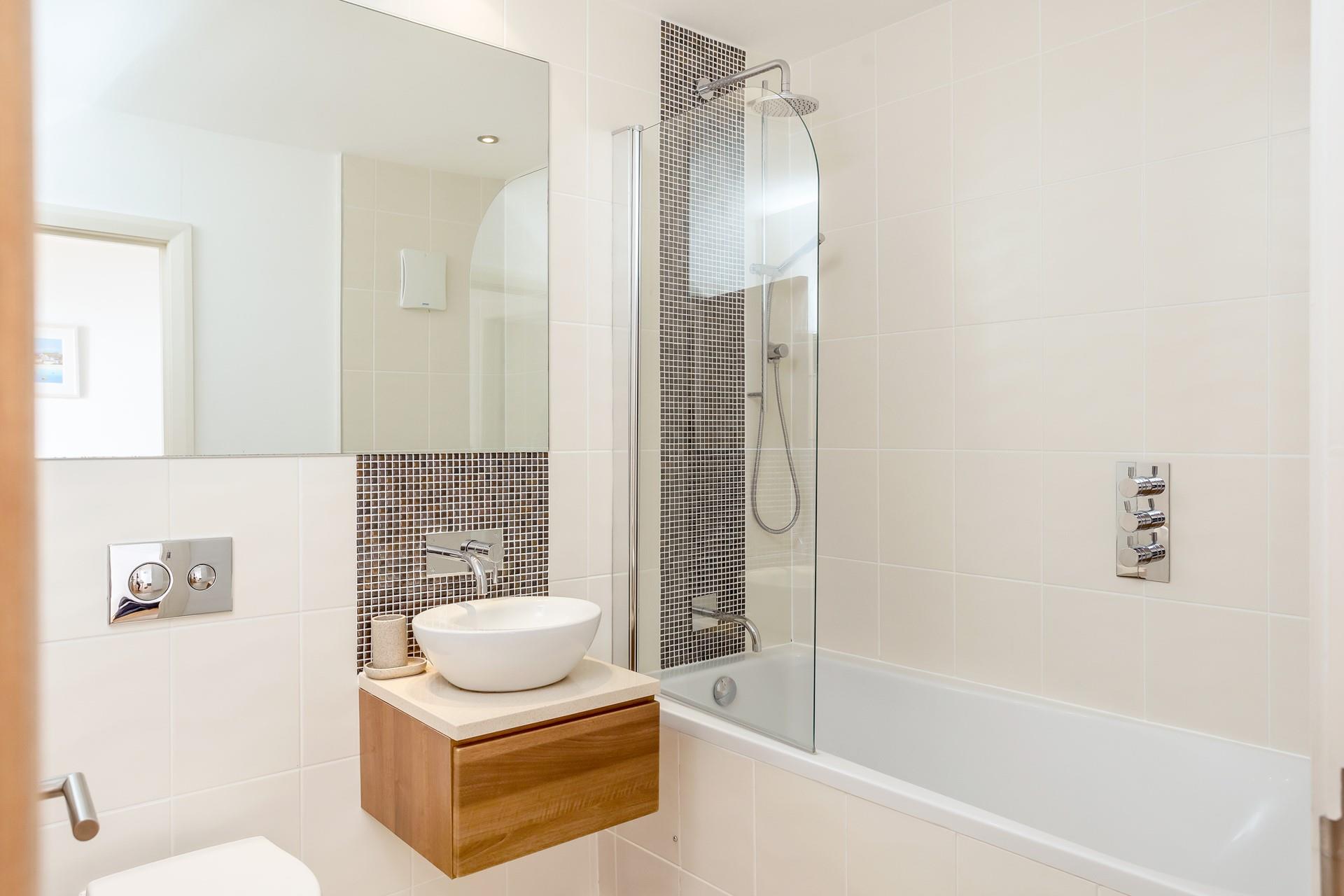 Indulge in a soak in a bubbly bath and forget about the stresses of daily life.