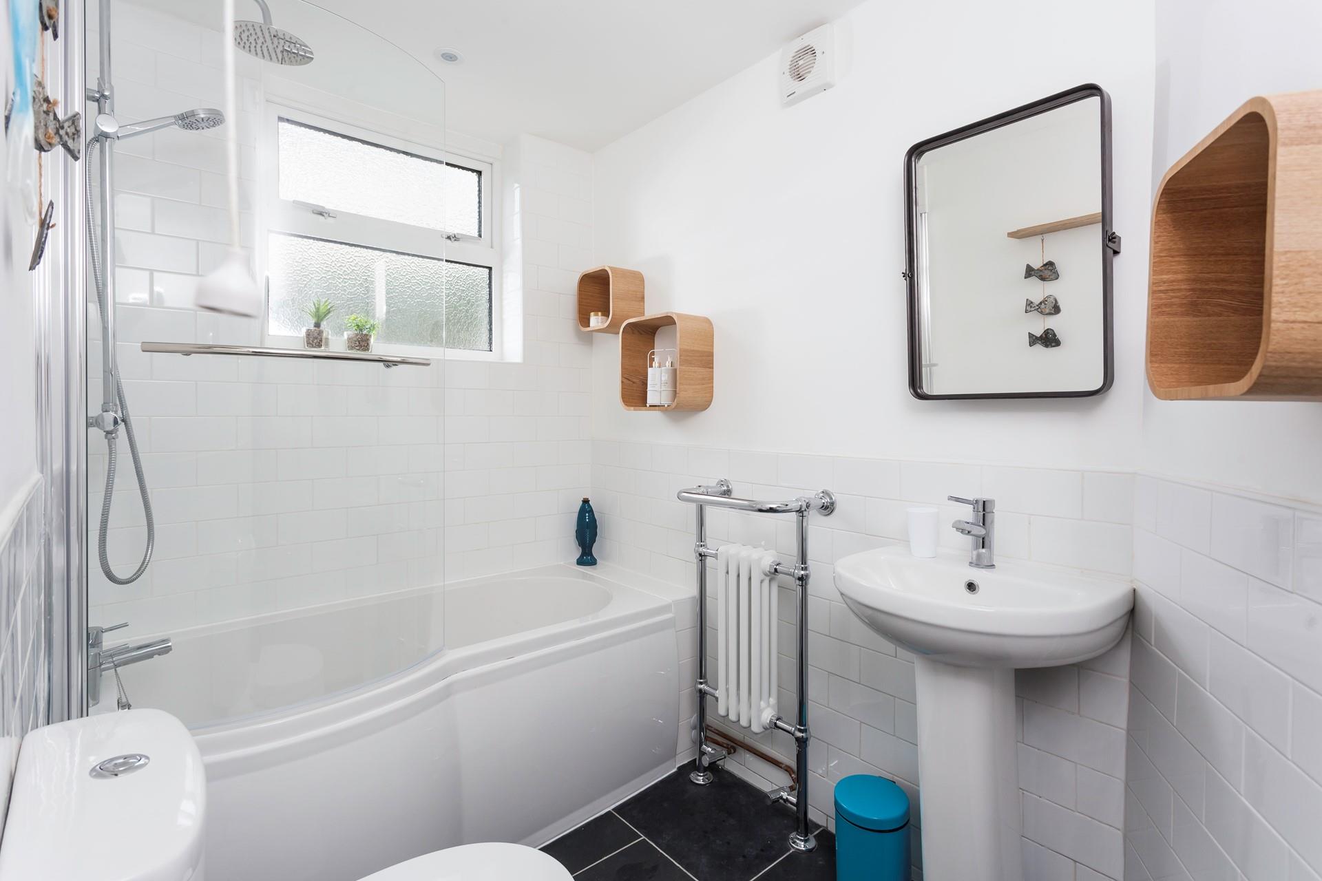 Finish the day by having a relaxing soak in the tub. 