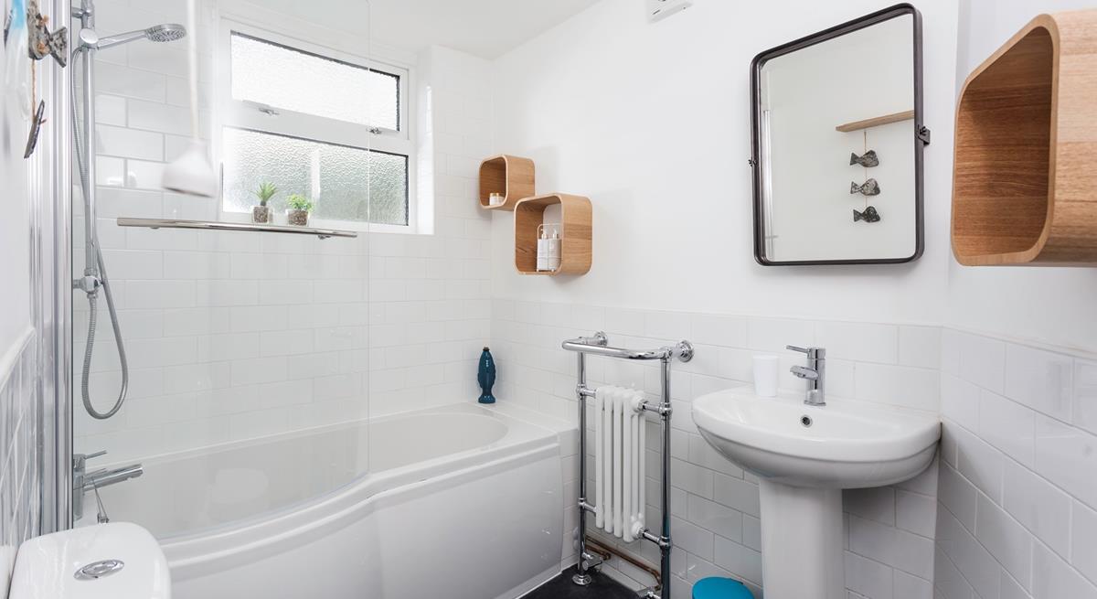 Finish the day by having a relaxing soak in the tub. 