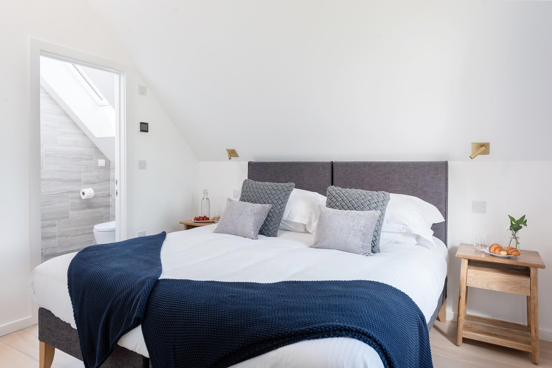 After spending the evening on your decked veranda, come inside to cosy into bed.