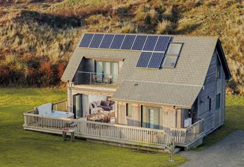 Enjoy holidays by the sea at this eco-friendly beach lodge.