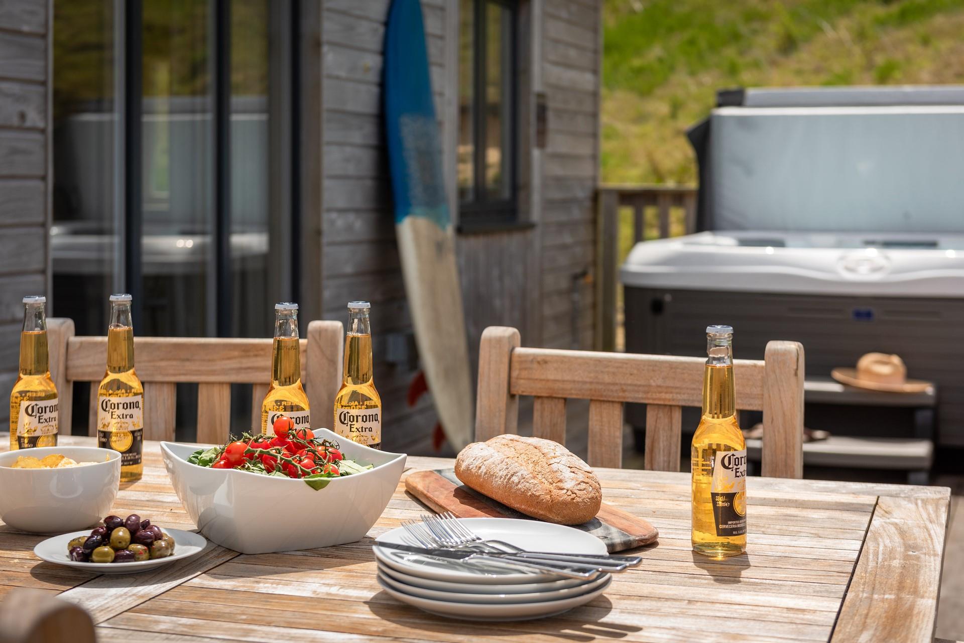 Sip your favourite drink on the decking and soak up the sun.