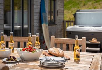 Sip your favourite drink on the decking and soak up the sun.