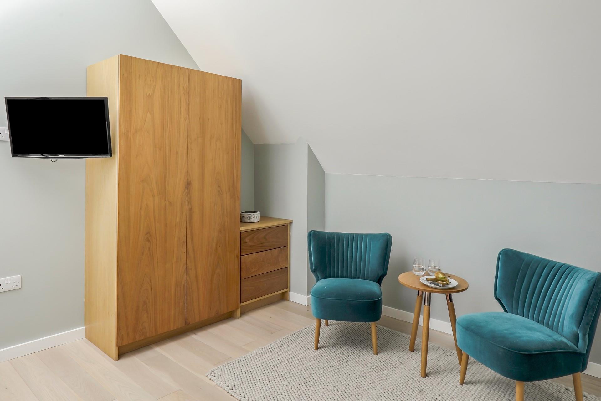 The bedrooms are decorated with guests' comfort in mind.