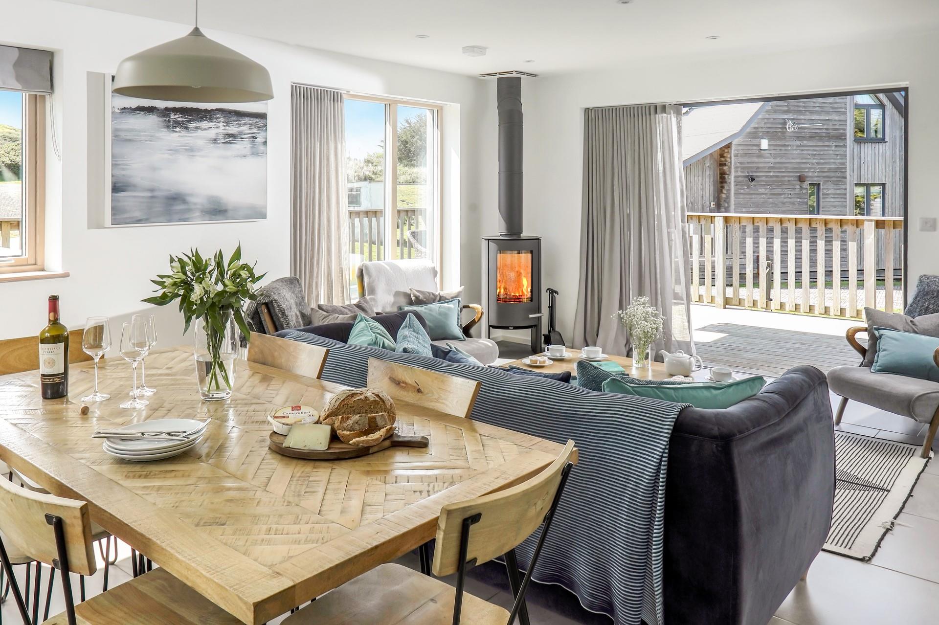 Sink into the sofa with a hot chocolate and the warmth of the woodburner while you watch your favourite movie. 