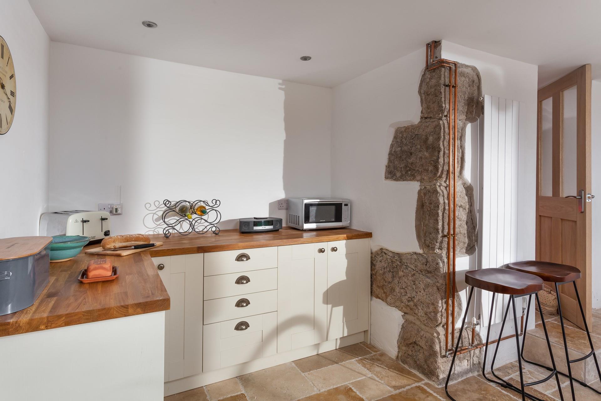 The kitchen is well-equipped for cooking up a storm.