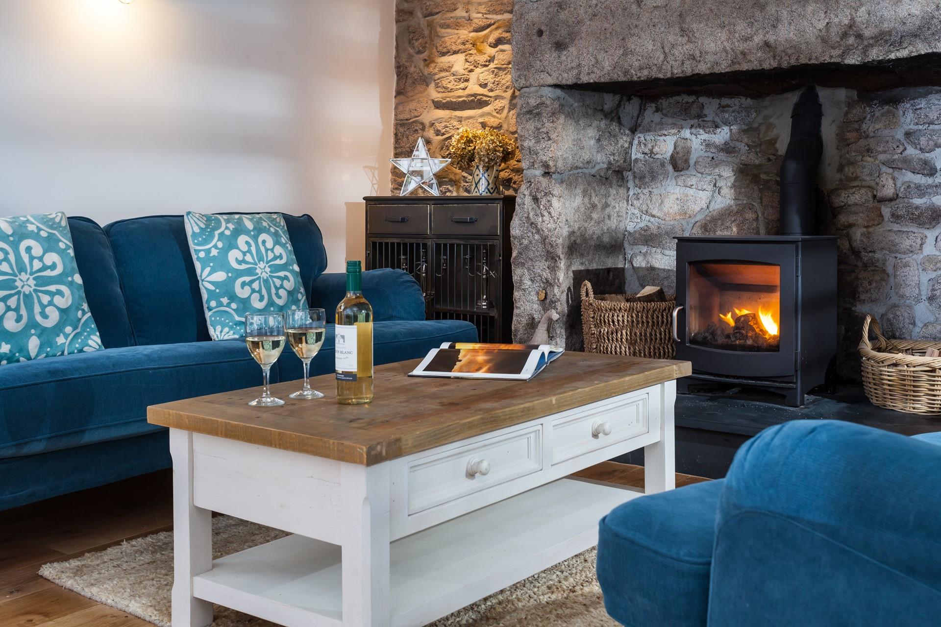 Throw some logs on the fire on a chilly winter's evening and cosy up on the sofa.