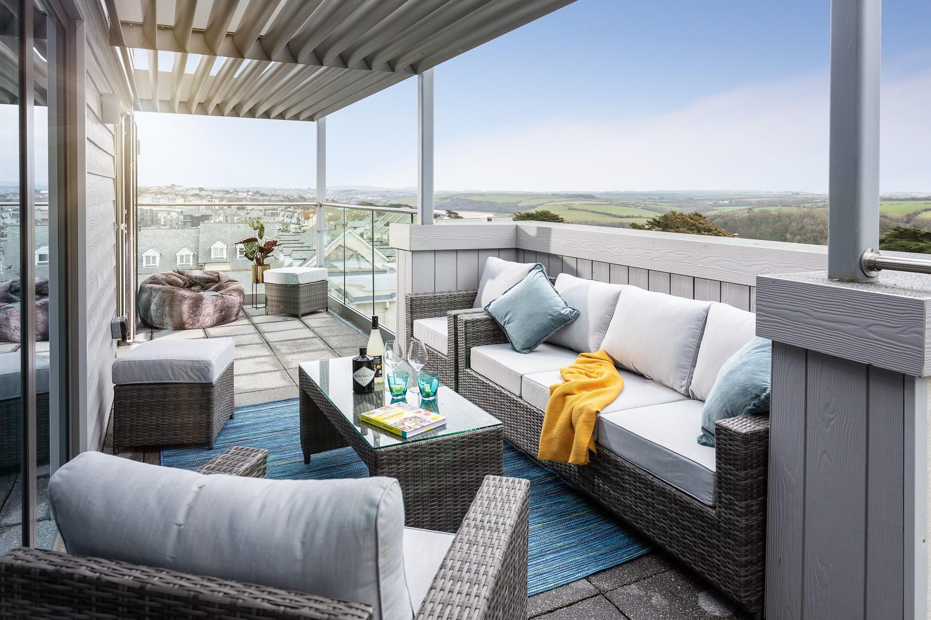 Drop your bags, pour yourself a drink and wander out to your balcony.