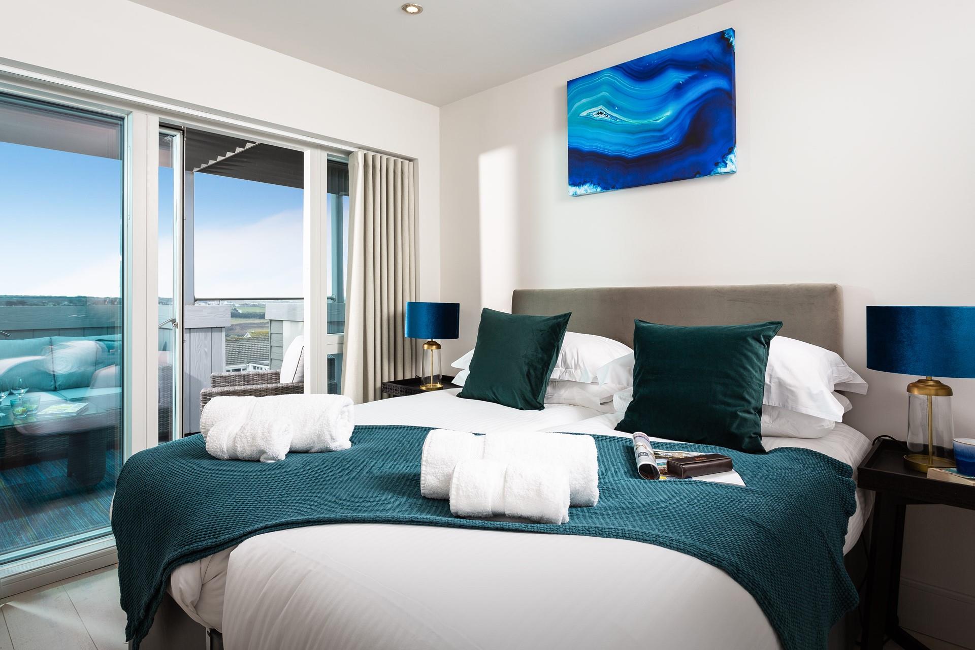 Climb into your spacious king size bed and drift off to sleep.