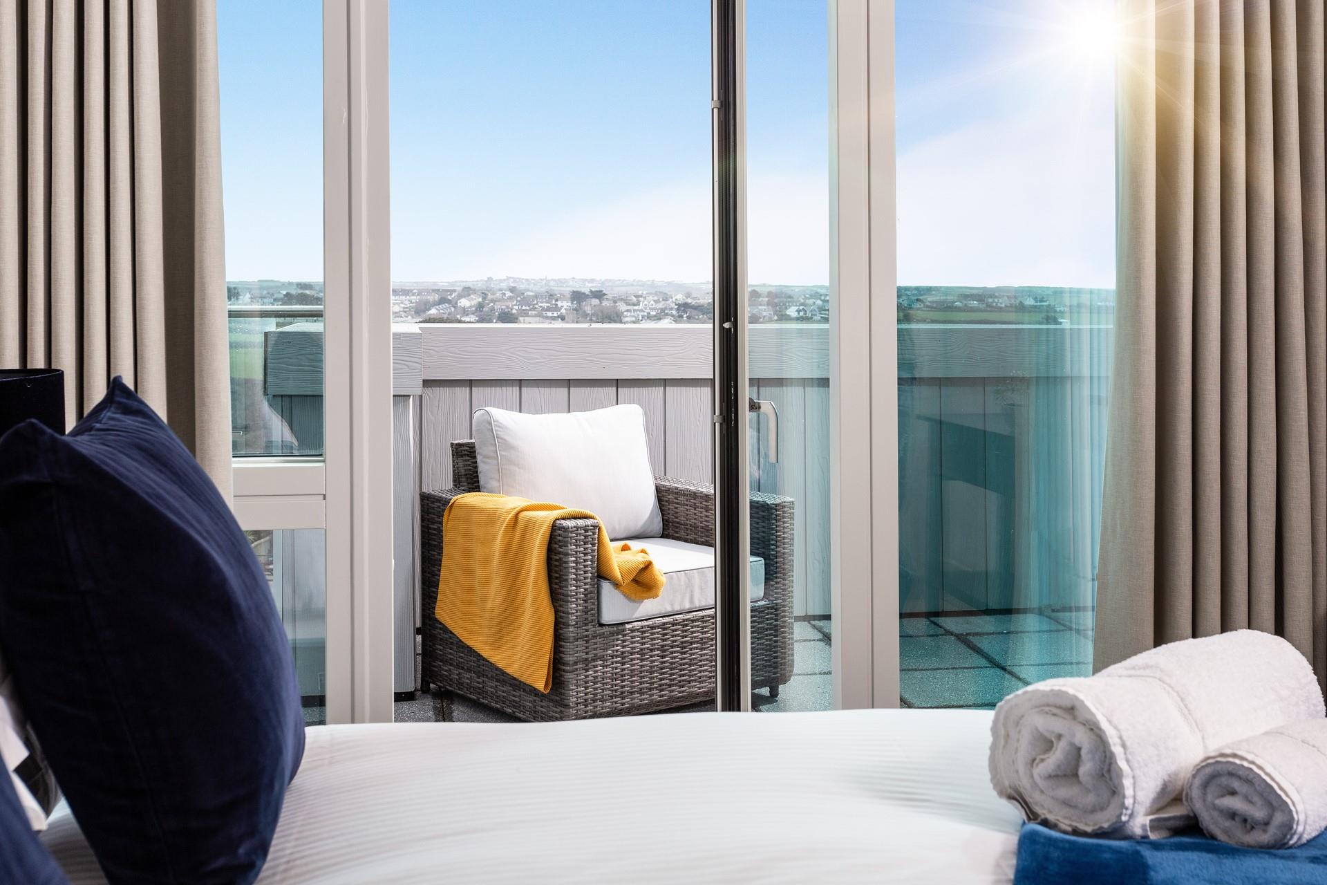 Watch the sun come down and then cosy into bed.