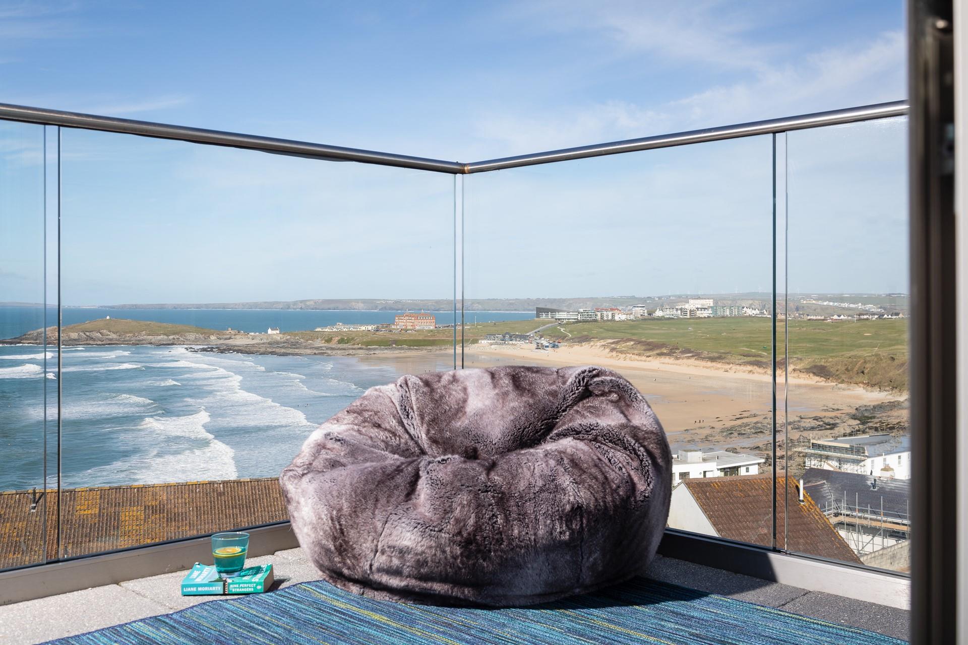 Sink into the bean bag and unwind with a good book.