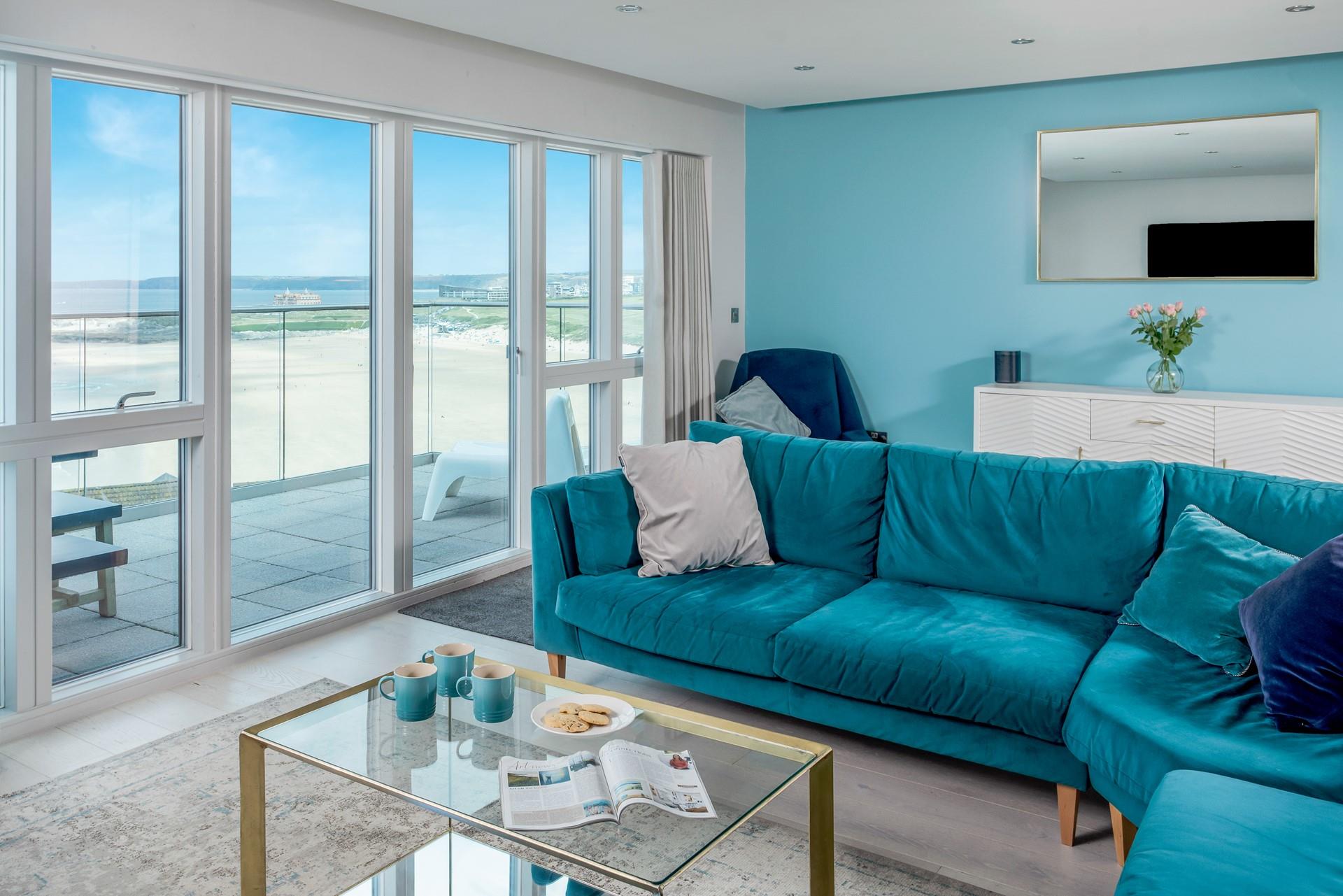 Open the balcony doors and let the summer breeze into the apartment.