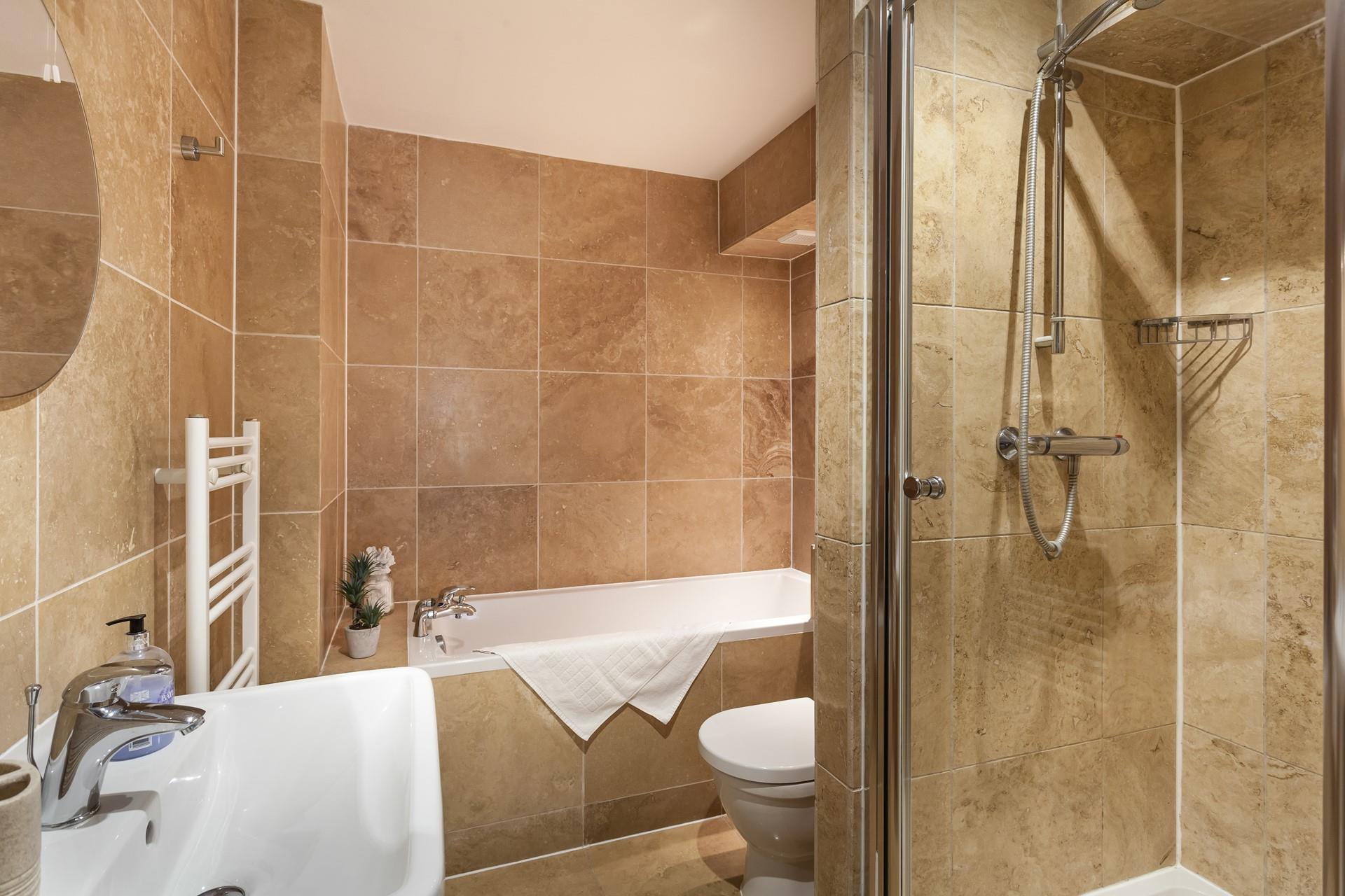 Relax and unwind by running yourself a bubble bath.