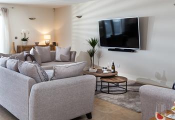 Have a family movie night in the cosy sitting room.