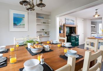 Enjoy a hearty family breakfast, before heading out to enjoy all that Crantock has to offer.