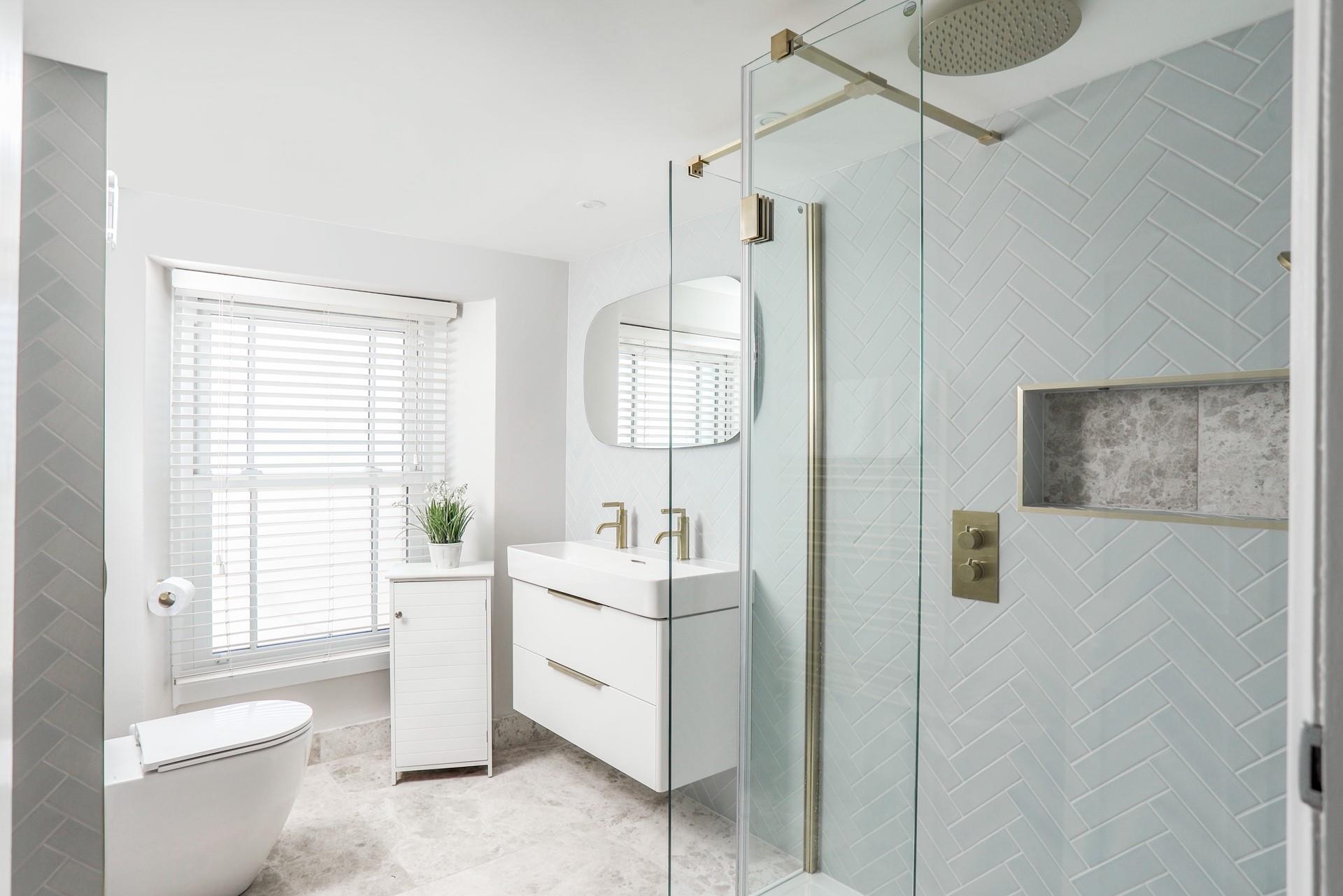 Wake up under the invigorating rain-head shower.