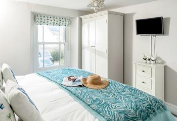 Tuck into bed after a long day spent on the beach.