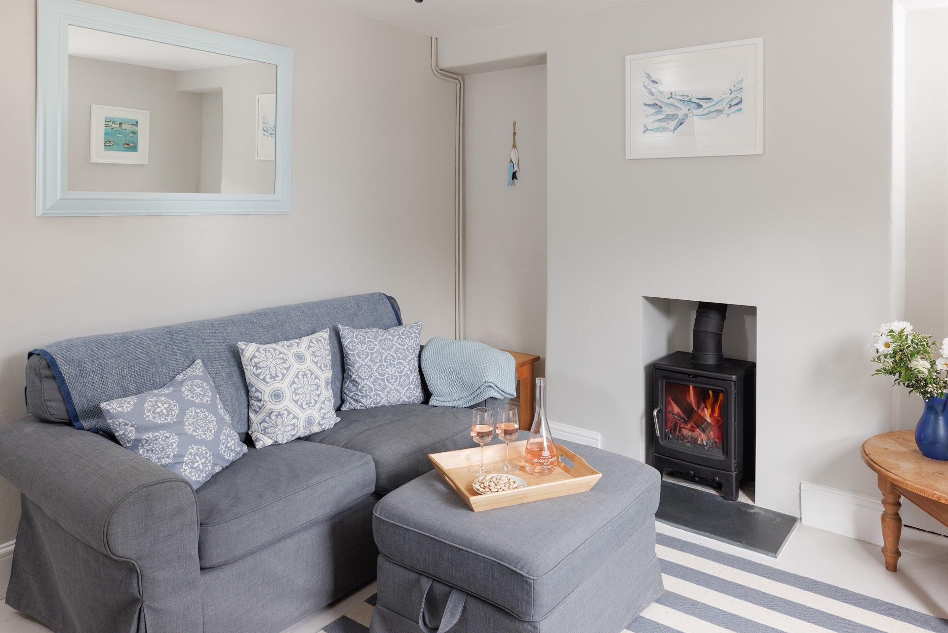 The snug at the front of the house is a perfect space for enjoying some down time.