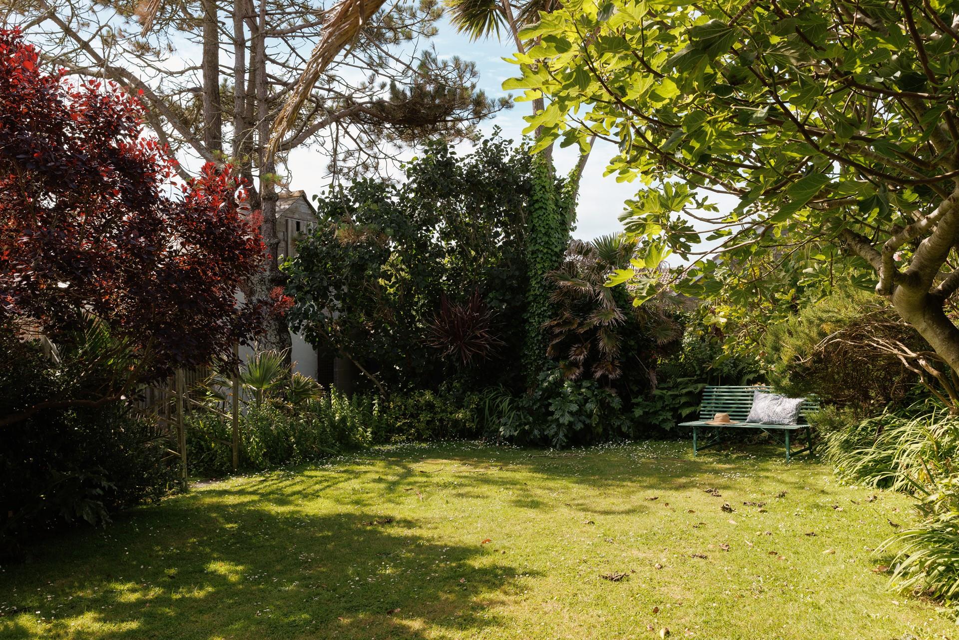 The back garden is big enough for the little ones to kick a ball around. 