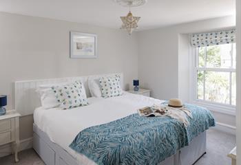 Seaside blues are gorgeous in bedroom 3!