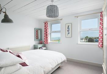 Wake up, throw back the curtains and gaze out towards Godrevy Lighthouse. 