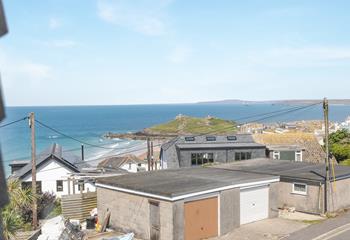 You can be on the Island within minutes, after taking a stroll down Porthmeor hill. 