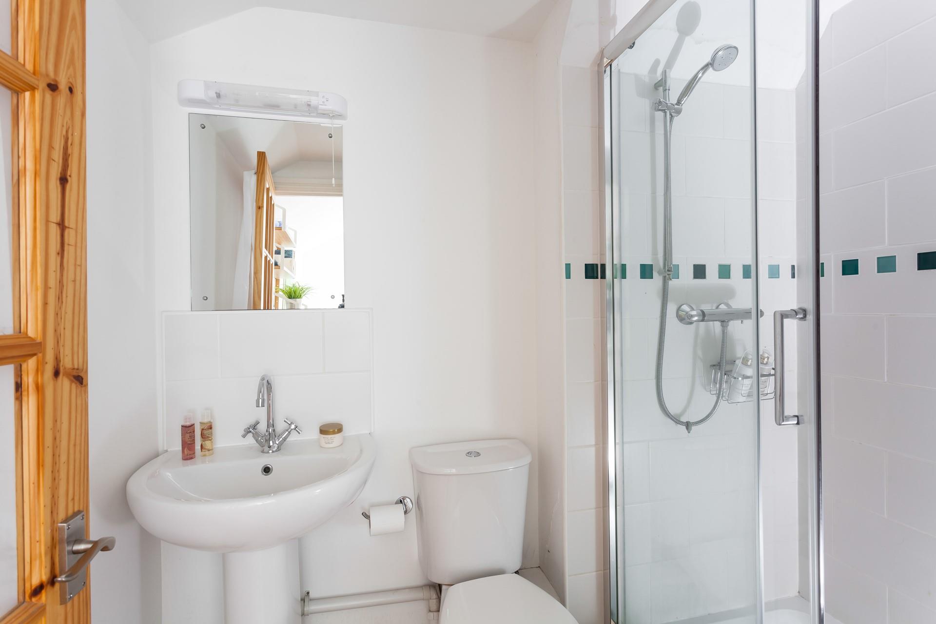 Wash off the sand in the shower and head out for a meal in the village pub.