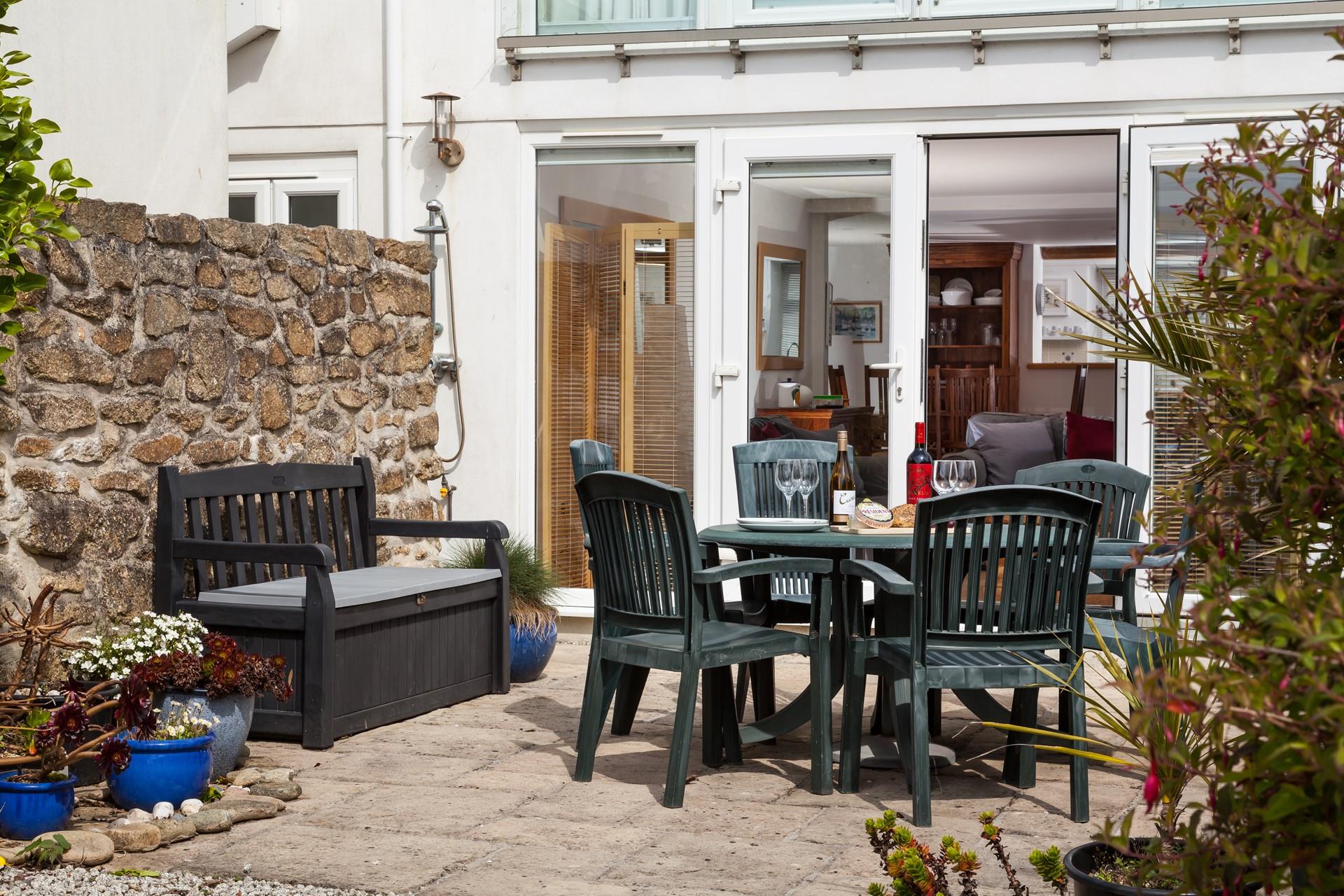 Sit in the garden and sip your morning cuppa as the sun rises.