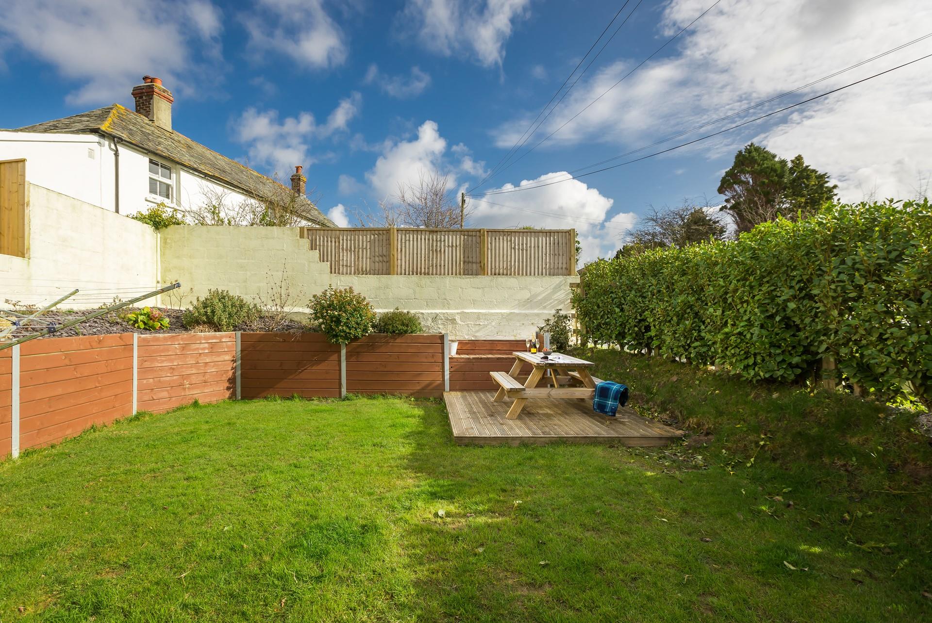 The four-legged friends will love exploring the garden.