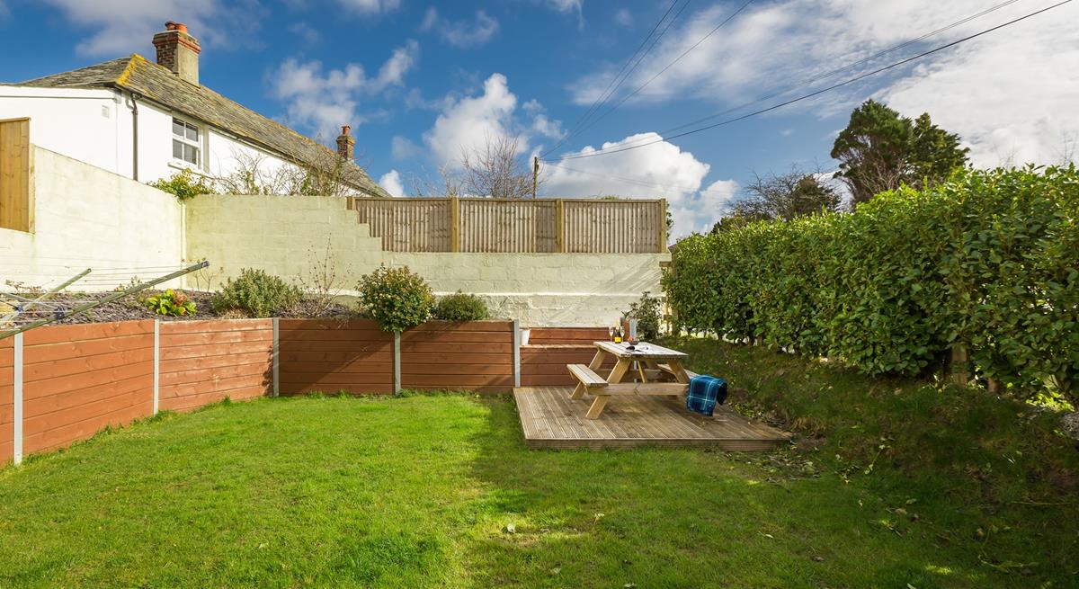 The four-legged friends will love exploring the garden.