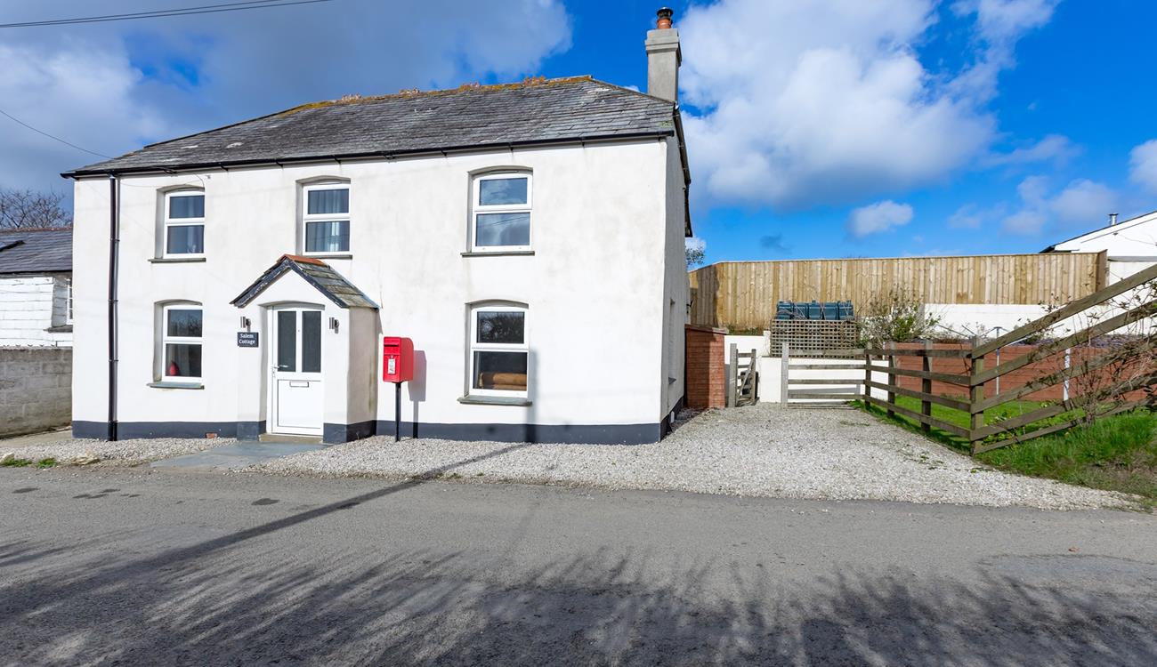 Salem Cottage is nestled on a quiet lane with plenty of parking for two cars.